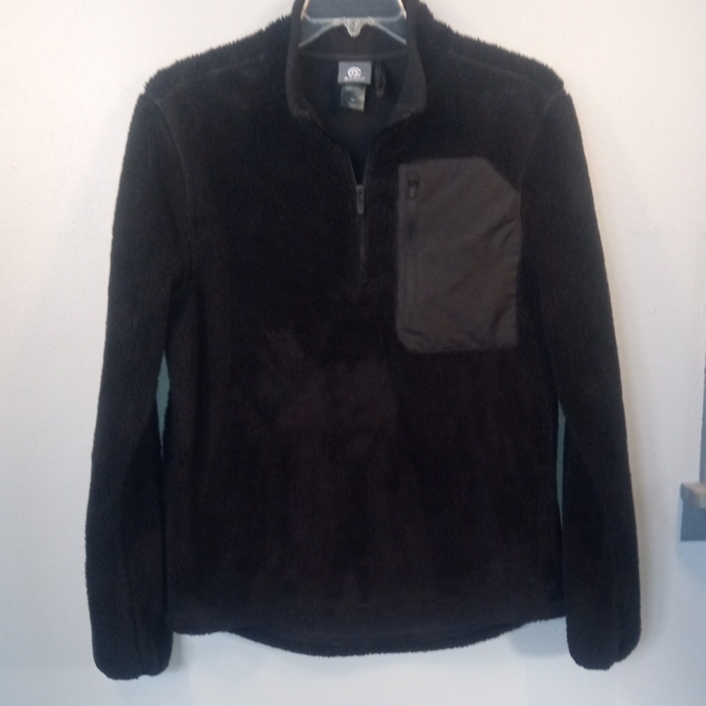 Columbia Women's Black 1/4 Zip Fleece Pullover with Pocket Size Medium